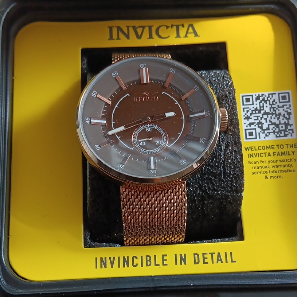 Invicta Copper-Toned Mesh Watch